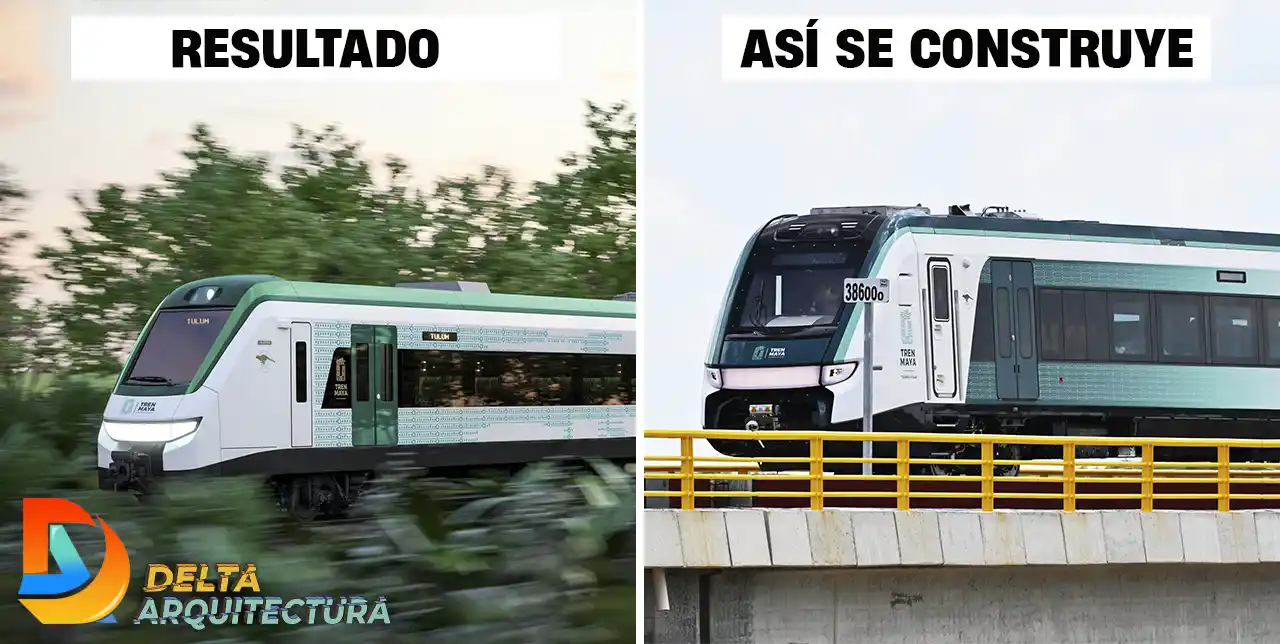 Resultado Vs Así se construye el Tren Maya