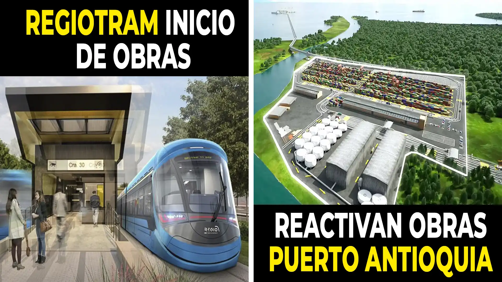 Buenas Noticias para Puerto Antioquia y el Regiotram de Occidente